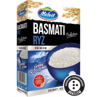 Melvit RYŻ BASMATI PAKISTAN PREMIUM 4x 100g 0,4KG - gotowy w 13-15 minut