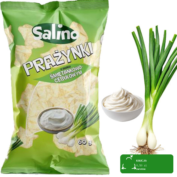 Salino PRAŻYNKI ZIEMNIACZANE MIX 6 SMAKÓW lekkie chrupiące 60g x6 = 0,36kg