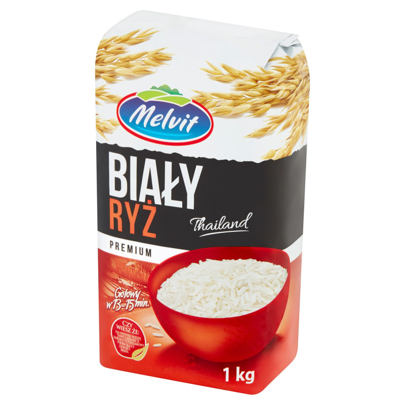 Melvit RYŻ BIAŁY THAILAND PREMIUM 1000g 1KG gotowy w 13-15 minut