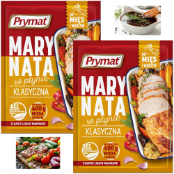 Prymat MARYNATA W PŁYNIE KLASYCZNA DO MIĘS I WARZYW na 0,6KG mięsa 66ml x2=132ml