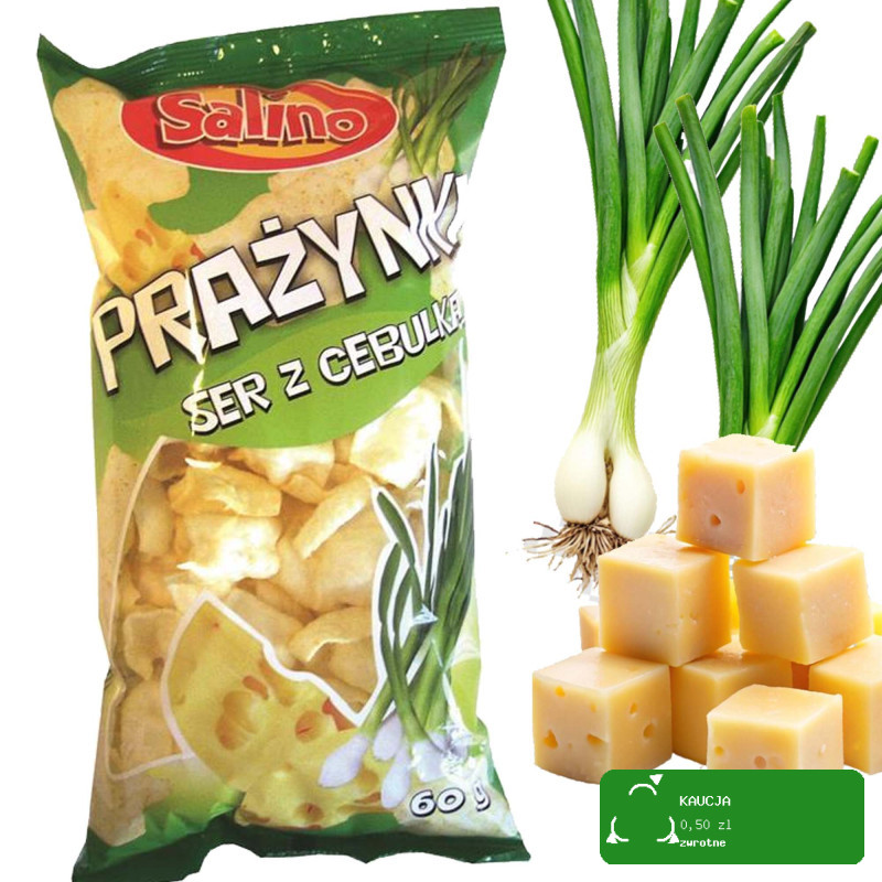 Salino PRAŻYNKI ZIEMNIACZANE MIX 6 SMAKÓW lekkie chrupiące 60g x6 = 0,36kg