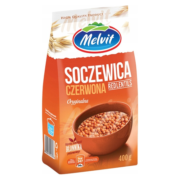 Melvit SOCZEWICA CZERWONA 0,4KG źródło: potas żelazo witamina b12 k.foliowy