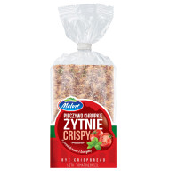 Melvit CRISPY pieczywo chrupkie ŻYTNIE z POMIDORAMI i BAZYLIĄ 130G