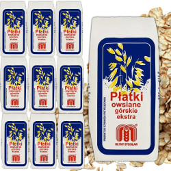 Młyny Stoisław PŁATKI OWSIANE GÓRSKIE Extra 500g x10 = 5kg