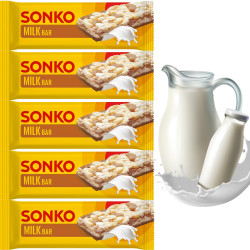 Sonko BATON KUKURYDZIANO RYŻOWY MLECZNY MILK BAR lekka przekąska 11g x5=55g