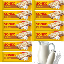 Sonko BATON KUKURYDZIANO RYŻOWY MLECZNY MILK BAR lekka przekąska 11g x10=110g