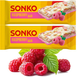 Sonko BATON KUKURYDZIANO RYŻOWY smak MALINA MALINOWY przekąska 11g x 2 =22g