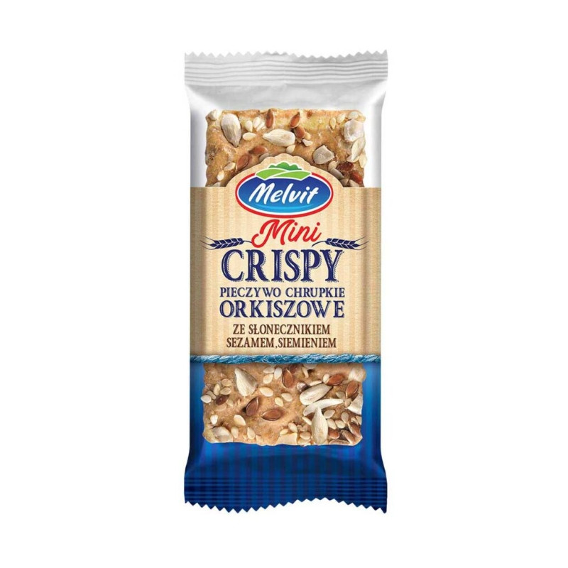 Melvit MINI CRISPY ORKISZOWE SŁONECZNIK SEZAM SIEMIE 30g