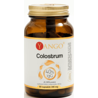 Yango COLOSTRUM siara bydlęca 40% IGG wsparcie ODPORNOŚĆ 90 KAPSUŁEK 