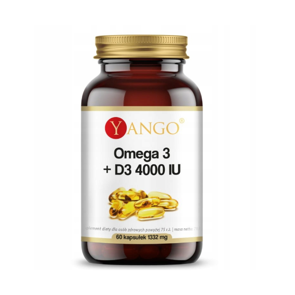 YANGO OMEGA 3 + D3 4000 IU 60 kapsułek