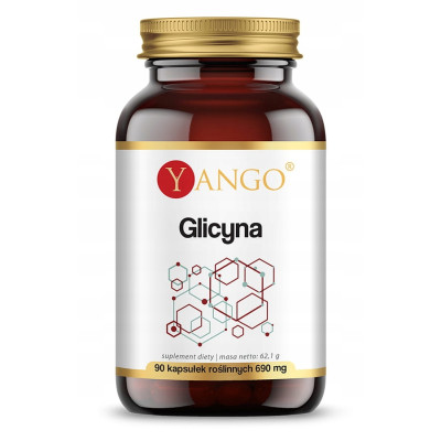 Yango GLICYNA 690mg wparcie UKŁAD NERWOWY SEN 90 kapsułek