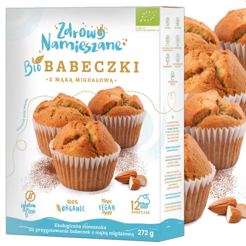 Zdrowo Namieszane BIO BABECZKI Z MĄKĄ MIGDAŁOWĄ bezglutenowe 242g