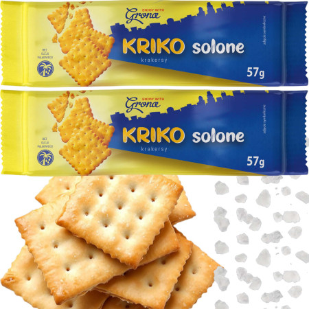 Grana KRIKO KRAKERSY SOLONE chrupiąca przekąska bez oleju palmowego 57g x2