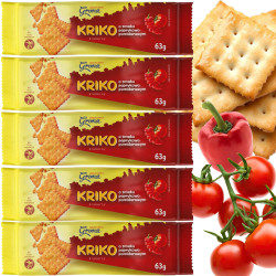 Grana KRIKO KRAKERSY smak POMIDOR PAPRYNKA bez oleju palmowego 63g x5