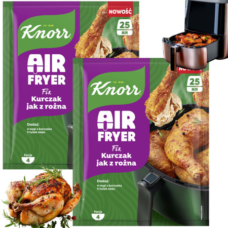 FIX KNORR AIR FRYER KURCZAK JAK Z ROŻNA 29g x2 = 58g na 6 porcji