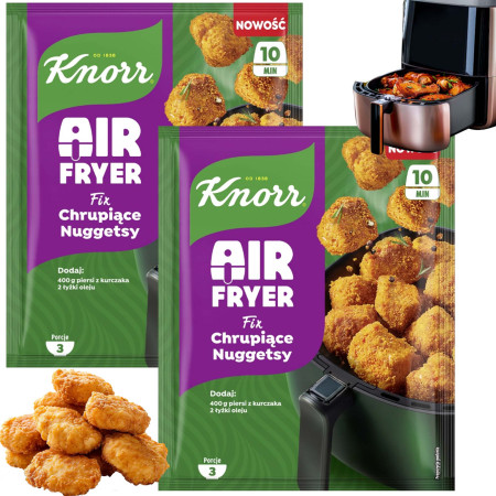 FIX KNORR AIR FRYER CHRUPIĄCE NUGGETSY 60g 3 porcje chrupiąca panierka x2