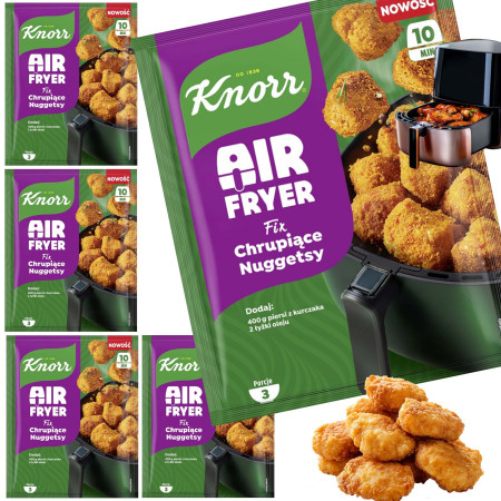 FIX KNORR AIR FRYER CHRUPIĄCE NUGGETSY 60g x5 = 300g na 15 porcji
