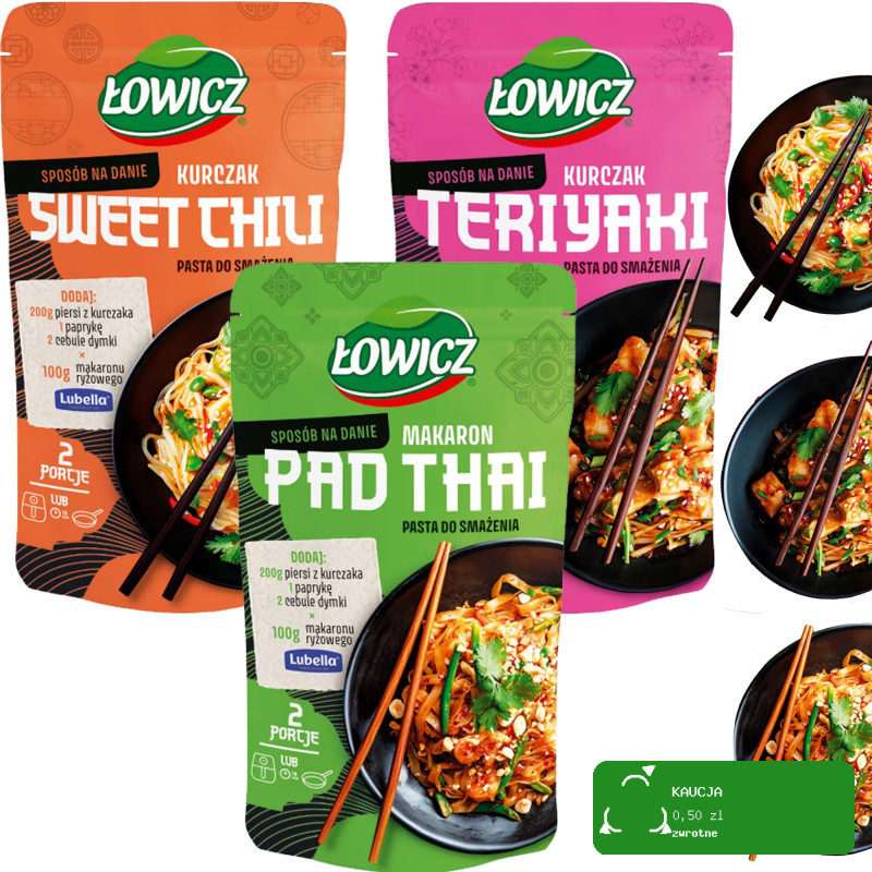Łowicz PASTA DO SMAŻENIA na patelnię lub airfryer MIX 3sztuk 100g x3= 0,3kg