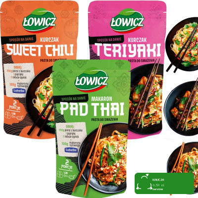 Łowicz PASTA DO SMAŻENIA na patelnię lub airfryer MIX 3sztuk 100g x3= 0,3kg