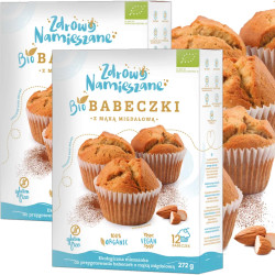Zdrowo Namieszane BIO BABECZKI Z MĄKĄ MIGDAŁOWĄ bezglutenowe 242g x2=0,48kg