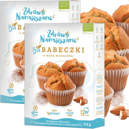 Zdrowo Namieszane BIO BABECZKI Z MĄKĄ MIGDAŁOWĄ bezglutenowe 242g x2=0,48kg