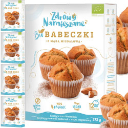 Zdrowo Namieszane BIO BABECZKI Z MĄKĄ MIGDAŁOWĄ bezglutenowe 242g x5=1,21kg
