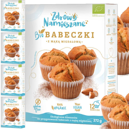 Zdrowo Namieszane BIO BABECZKI Z MĄKĄ MIGDAŁOWĄ bezglutenowe 242g x5=1,21kg