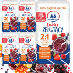 Diamant CUKIER ŻELUJACY 2:1 do dżemów konfitur galaretek 500G x5 = 2,5kg