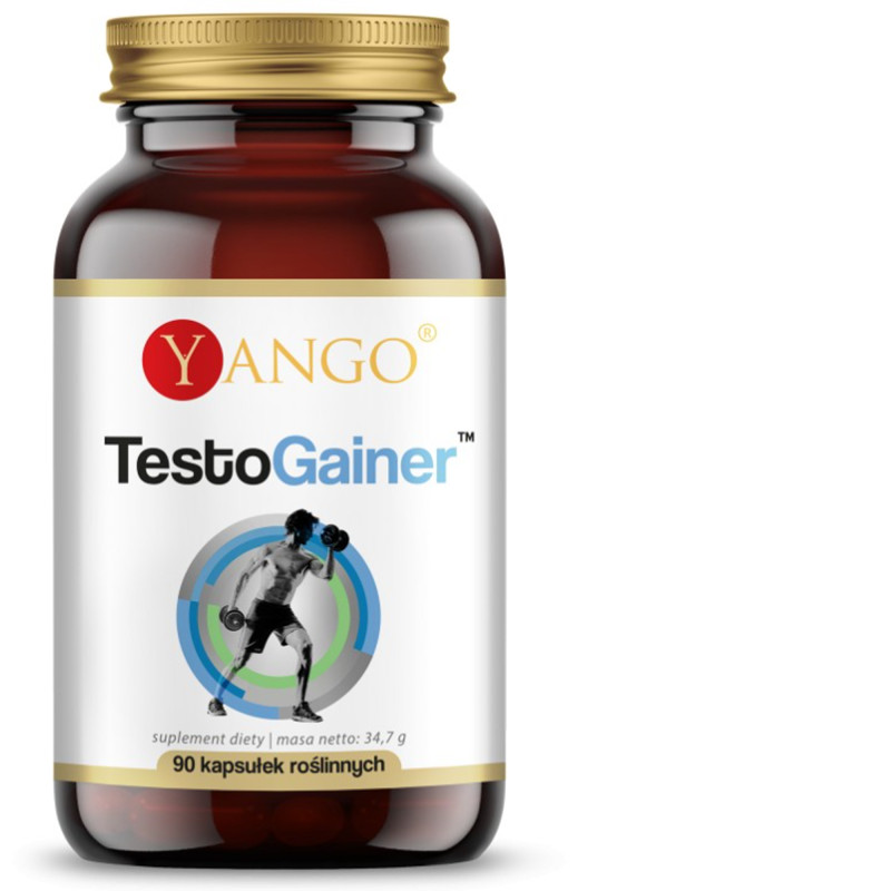 Yango TESTOGAINER 90 kapsułek wsparcie PŁODNOŚC MASA MIĘŚNIOWA KRÓTKA DATA 