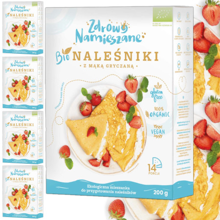 Zdrowo Namieszane BIO NALEŚNIKI Z MĄKĄ GRYCZANĄ bezglutenowe 200g x5 = 1kg