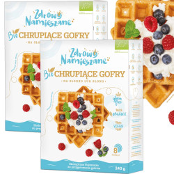 Zdrowo Namieszane BIO CHRUPIĄCE GOFRY NA SŁODKO SŁONO bezglutenowe 240g x2 = 0,48kg