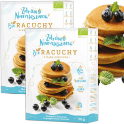 Zdrowo Namieszane BIO RACUCHY Z MĄKĄ KOKOSOWĄ bezglutenowe 210g x2= 0,42kg