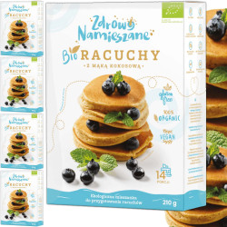 Zdrowo Namieszane BIO RACUCHY Z MĄKĄ KOKOSOWĄ bezglutenowe 210g x5= 1,05kg