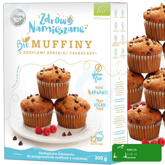 Zdrowo Namieszane BIO mieszanka do muffinów ciast bezglutenowe MIX 4 = 1,07kg