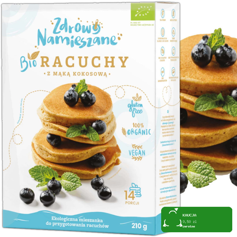 Zdrowo Namieszane BIO bezglutenowy MIX 8 mieszanek do ciast gofrów = 2,12kg