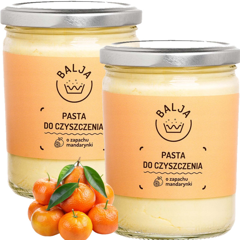 Balja PASTA DO CZYSZCZENIA O ZAPACHU MANDARYNKI eko SŁOIK 450g x2 = 0,9kg