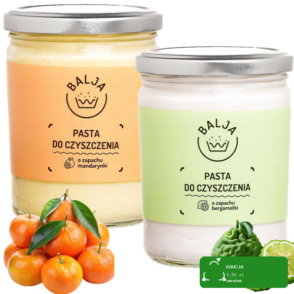 Balja PASTA DO CZYSZCZENIA O ZAPACHU MANDARYNKI BERGAMOTKI 450g x2 = 0,9kg