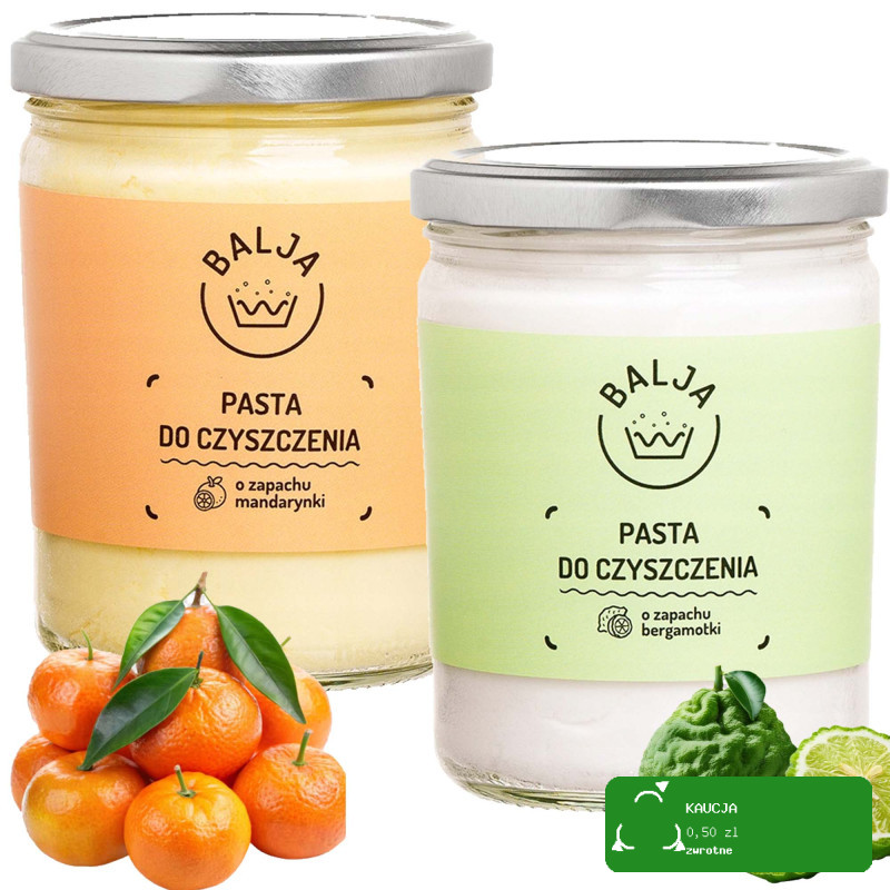 Balja PASTA DO CZYSZCZENIA O ZAPACHU MANDARYNKI BERGAMOTKI 450g x2 = 0,9kg