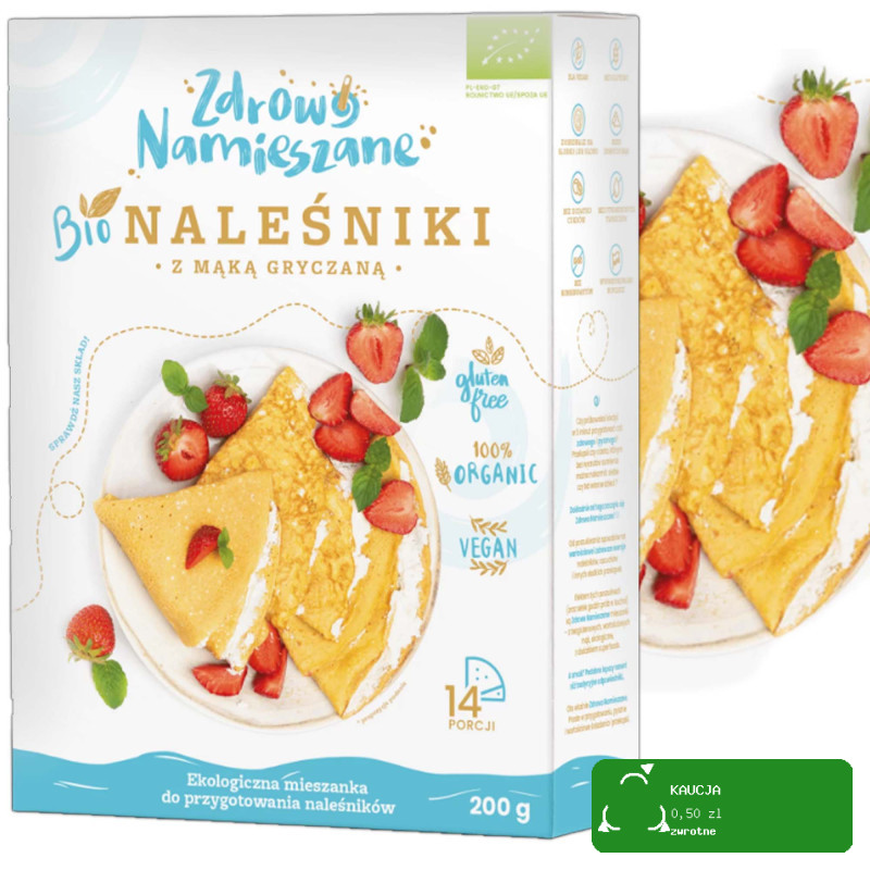 Zdrowo Namieszane BIO bezglutenowy MIX 8 mieszanek do ciast gofrów = 2,12kg