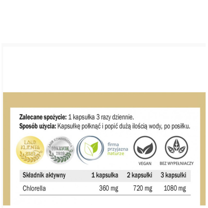 Yango CHLORELLA przerwane ściany komórkowe wsparcie ODPORNOŚĆ 90 kapsułek