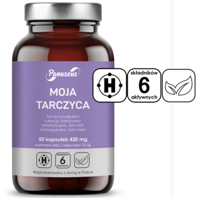 Yango Panaseus MOJA TARCZYCA  430MG żeń-szeń ashwagandha gotu kola 50 kaps.