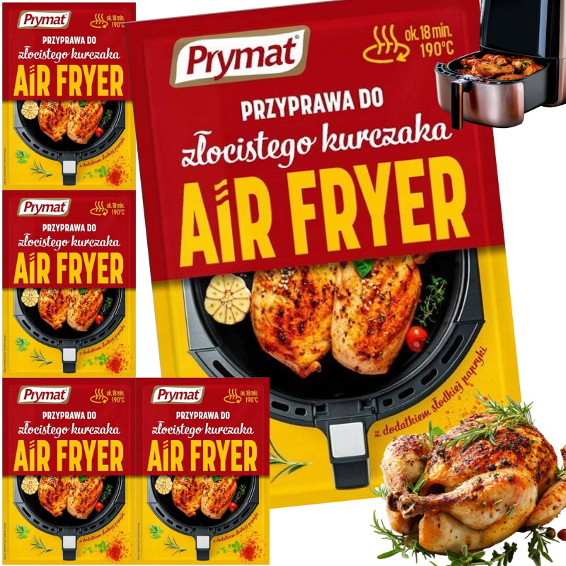 Prymat  PRZYPRAWA DO AIR FRYER ZŁOCISTY KURCZAK 30g x5 = 150g