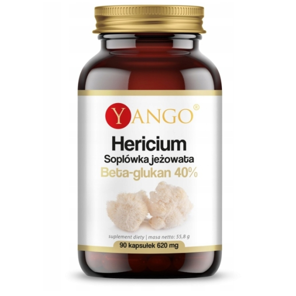 Yango HERICIUM SOPLÓWKA JEŻOWATA beta glukan 40% 90kapsułek 