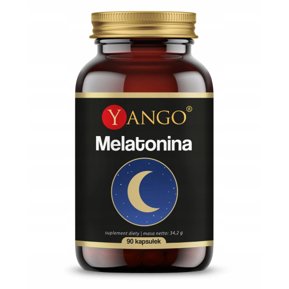 Yango MELATONINA 1mg wsparcie GŁĘBOKI DOBRY SEN 90 kapsułek na 3m-ce