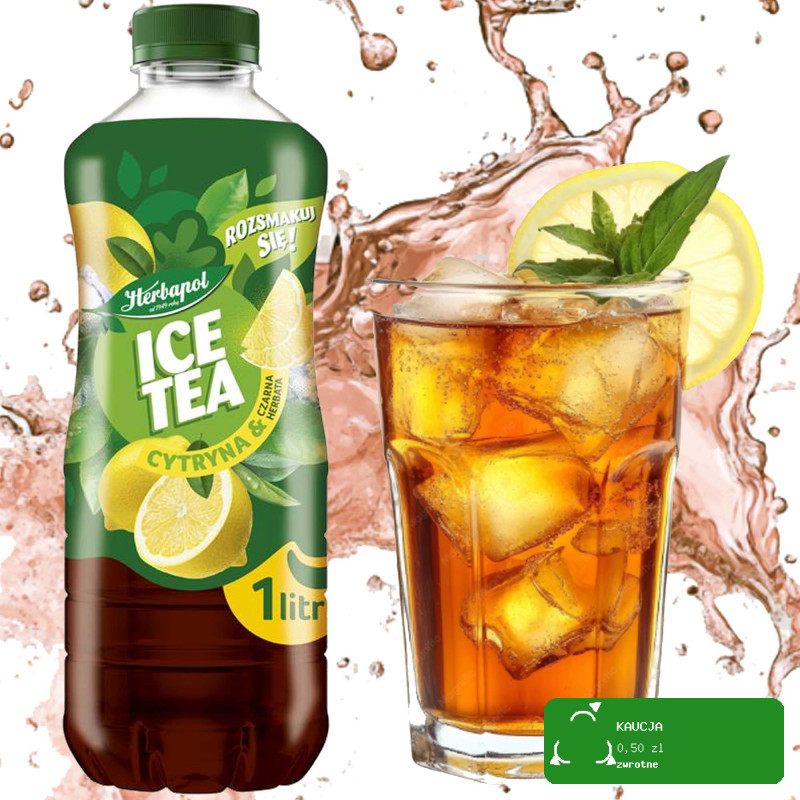 Herbapol ICE TEA NAPÓJ herbaciany NIEGAZOWANY MIX 3 SMAKÓW 1L x3 = 3L
