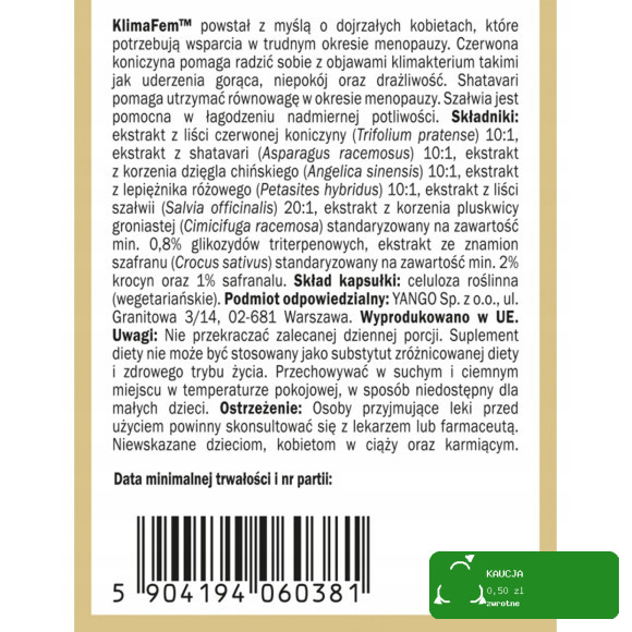 Kruger Vital Power Calcium 500mg + Witamina D cytrynowy 20 x10 = 200 tabletek