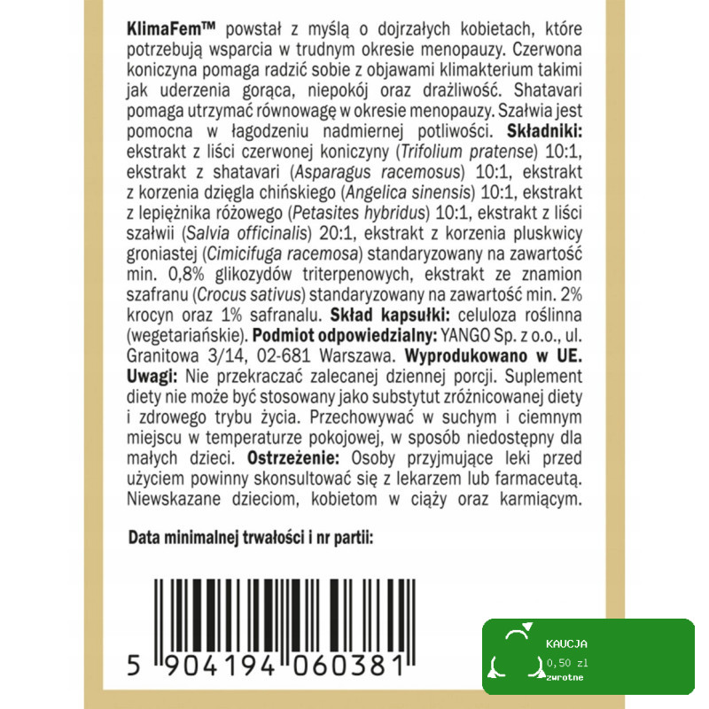 Kruger Vital Power Calcium 500mg + Witamina D cytrynowy 20 x10 = 200 tabletek