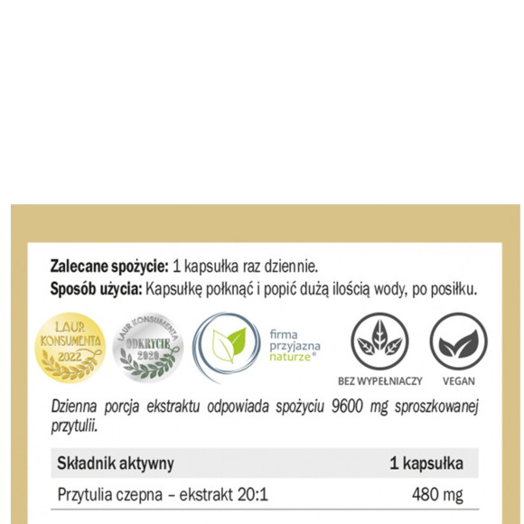 Yango PRZYTULIA CZEPNA 90kaps wsparcie OCZYSZCZANIE DETOKSYKACJA 