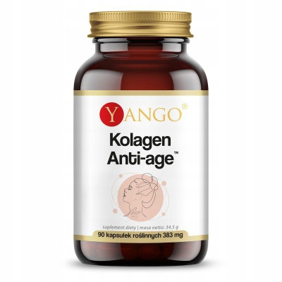 Yango KOLAGEN ANTI-AGE 90kaps KOLAGEN + BIOTYNA + KWAS HIALURONOWY + WIT C
