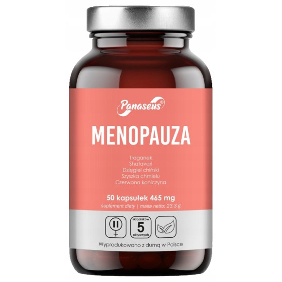 Yango Panaseus MENOPAUZA 50kps Shatavari Czerwona koniczyna Traganek Chmiel
